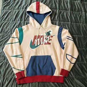 Nike hoodie. Size medium. Base color pink, with accents.